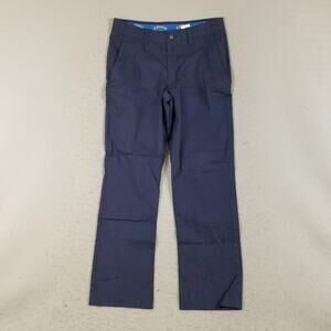 Callaway Golf Pants Mens 32x32 Navy Chino Stretch Flat Front Zip Pocket Tech